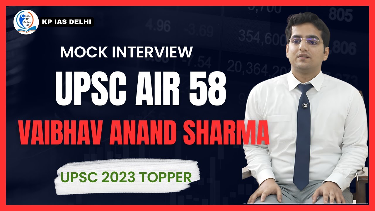 AIR 58 VAIBHAV ANAND SHARMA