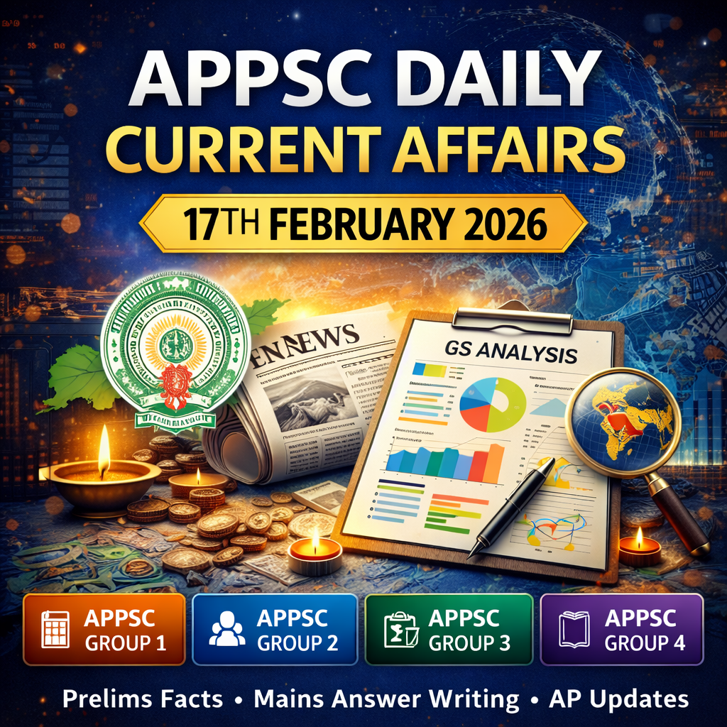 APPSC Daily Current Affairs 17th February 2026 Andhra Pradesh Updates