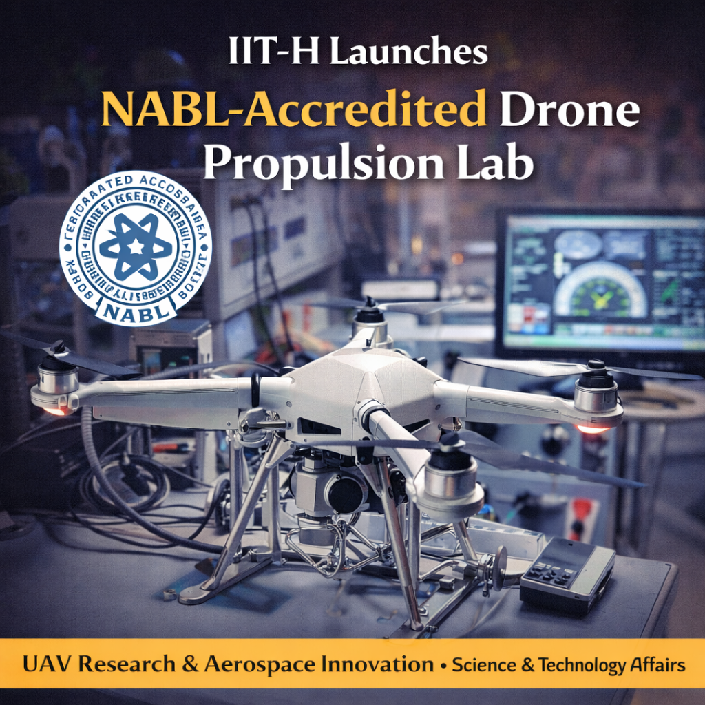 IIT Hyderabad launches NABL-accredited drone propulsion lab for UAV research and aerospace innovation
