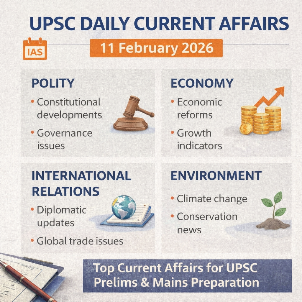 UPSC Daily Current Affairs 11th February 2026 Prelims and Mains analysis