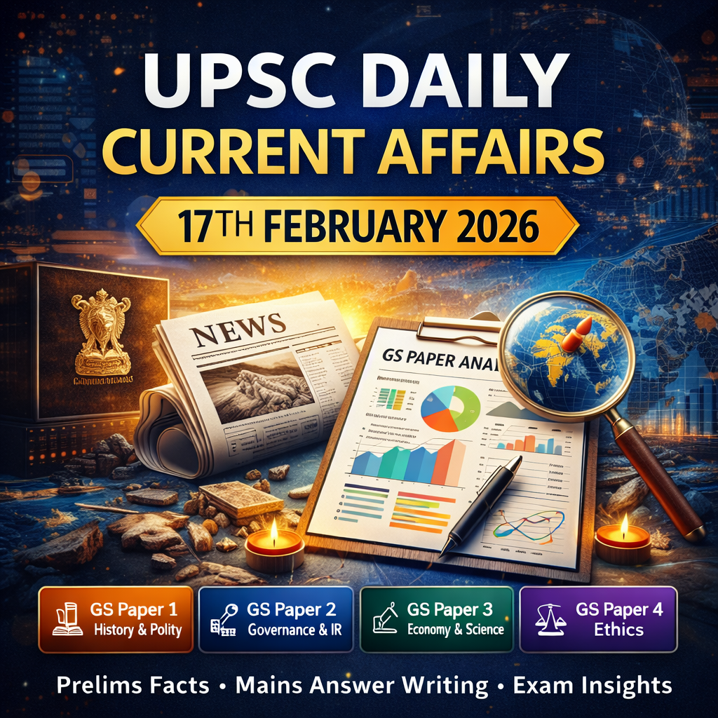 UPSC Daily Current Affairs 17th February 2026 GS Paper Analysis