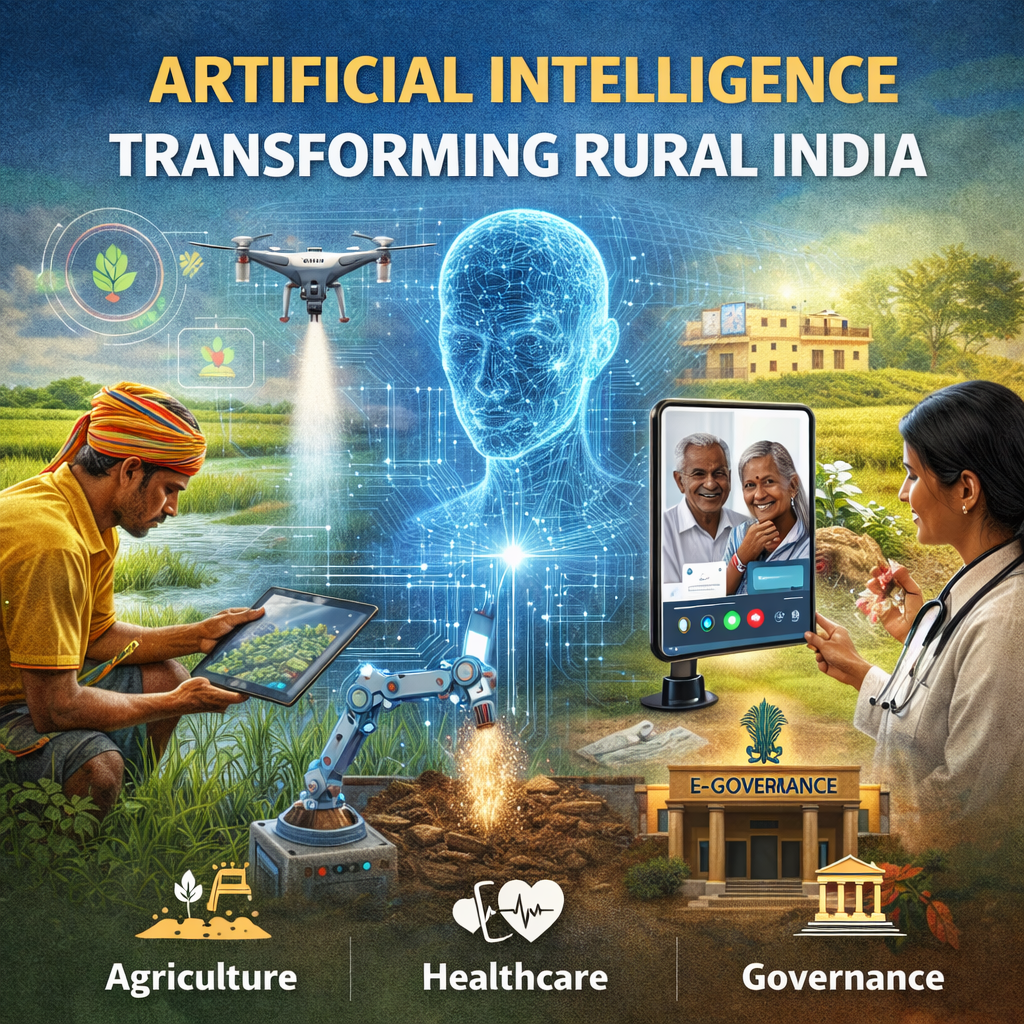 Artificial Intelligence transforming rural India through smart agriculture and digital technologies