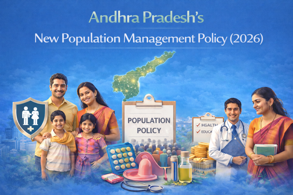 Andhra Pradesh Population Management Policy 2026 focusing on demographic planning and sustainable development