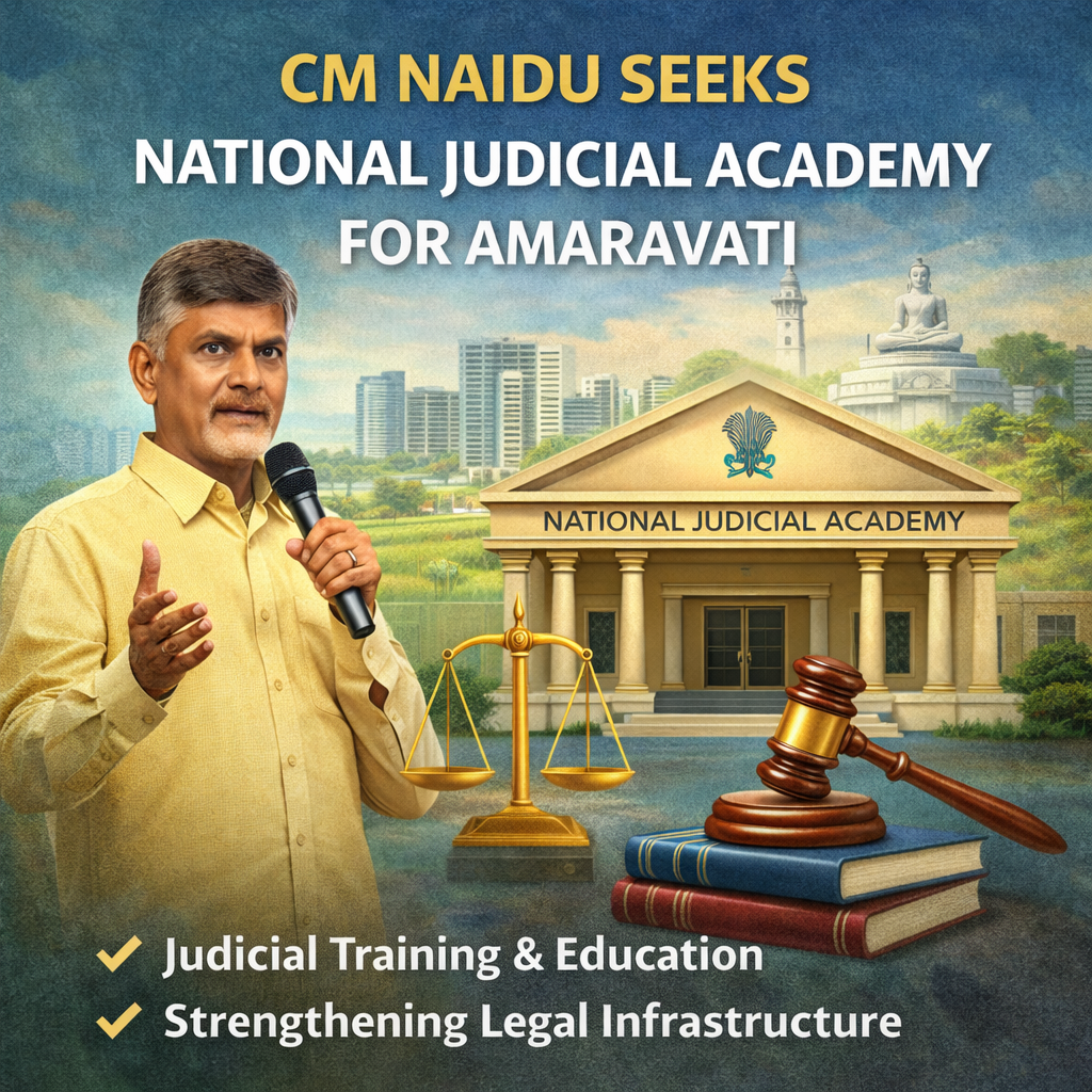 CM Naidu proposing National Judicial Academy in Amaravati to strengthen judicial training