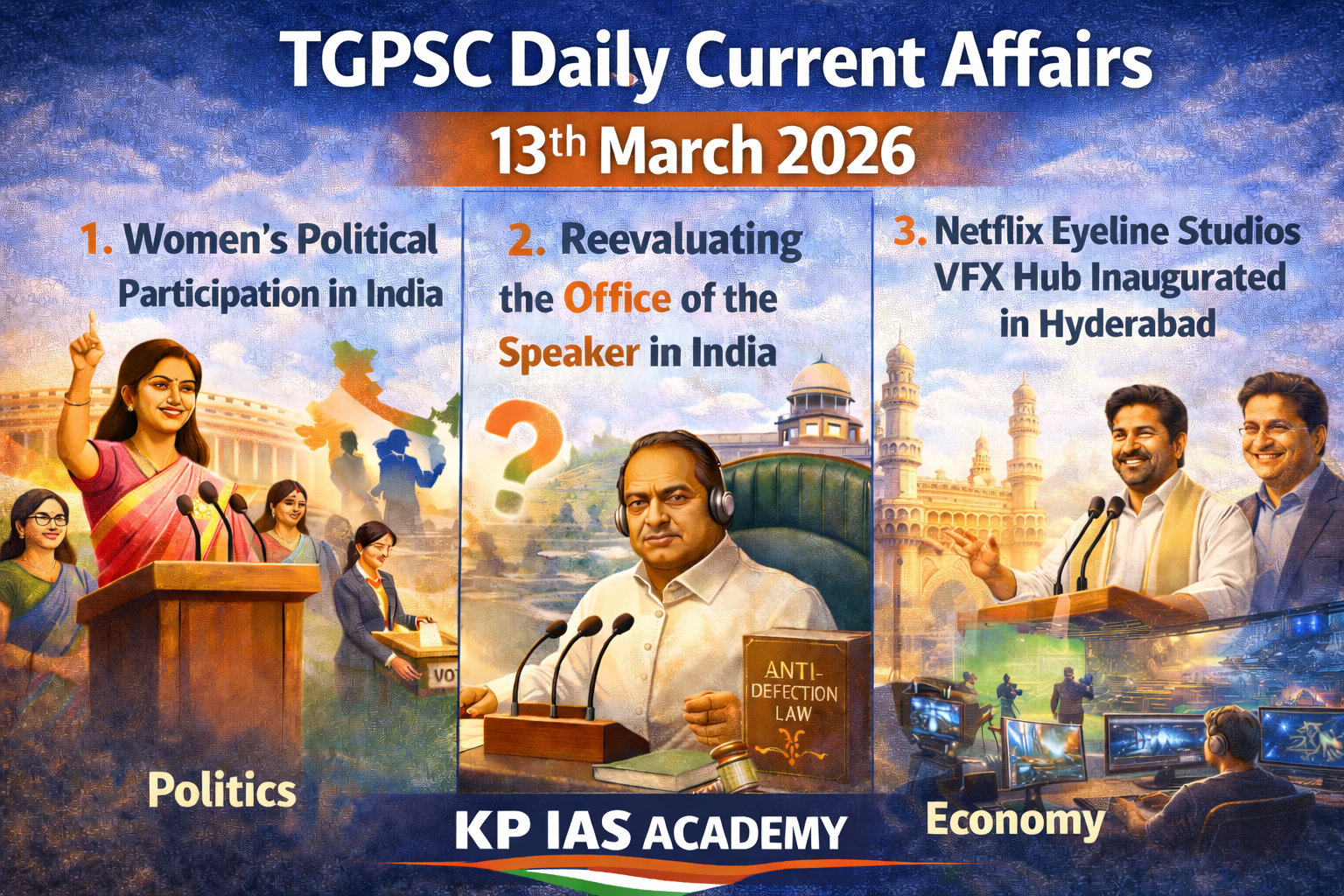 TGPSC Daily Current Affairs 13th March 2026 | KP IAS Academy