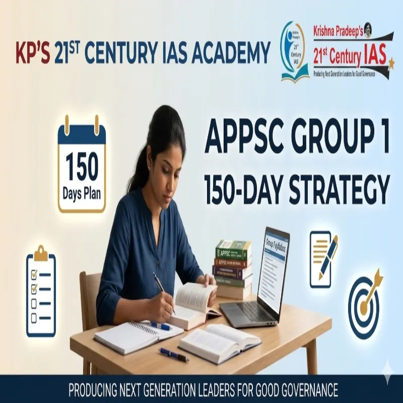 APPSC Group 1 preparation from home 150 day study plan KPIAS Academy