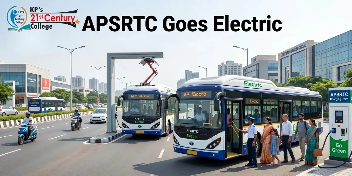 APSRTC electric buses roadmap showing shift to electric public transport in Andhra Pradesh