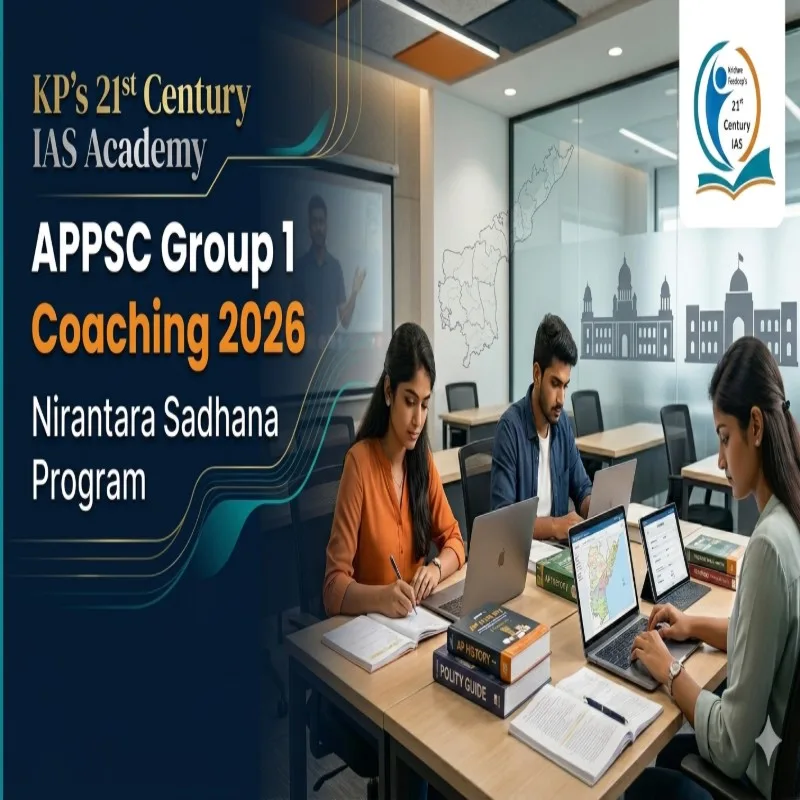 APPSC Group 1 coaching Hyderabad 2026 KP IAS Academy Nirantara Sadhana program