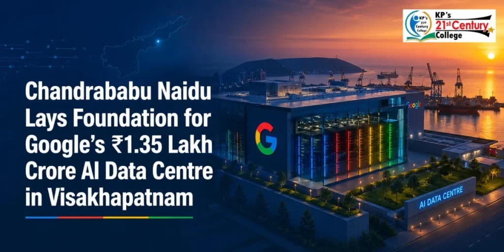 Google's ₹1.35 lakh crore AI data centre foundation laid by Chandrababu Naidu in Visakhapatnam — APPSC current affairs 2025