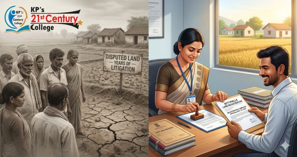Settipalle land registration issue and township development in India with Section 22A and Inam land reforms