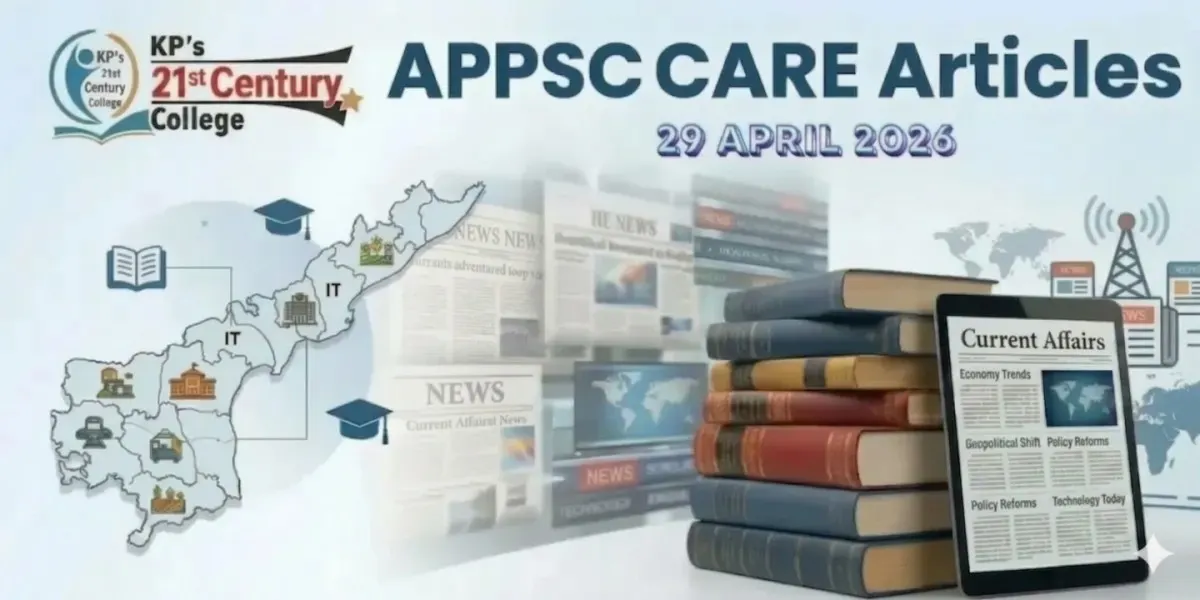 APPSC Current Affairs 29 April 2026 — Google AI Data Centre Visakhapatnam, Great Indian Bustard chick flies, Bangladesh nuclear plant fuelled | KPIAS Academy