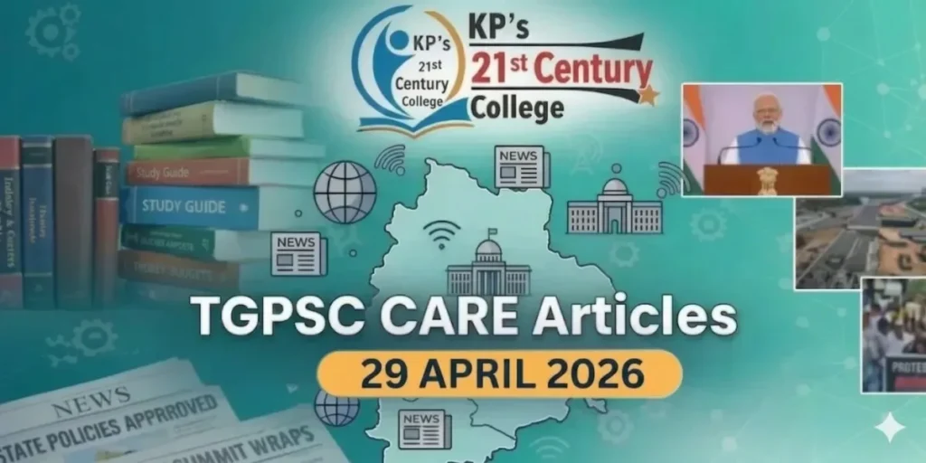TGPSC Current Affairs 29 April 2026 — Telangana AI surveillance Amrabad Tiger Reserve, Great Indian Bustard chick flies, Bangladesh nuclear plant fuelled | KPIAS Academy