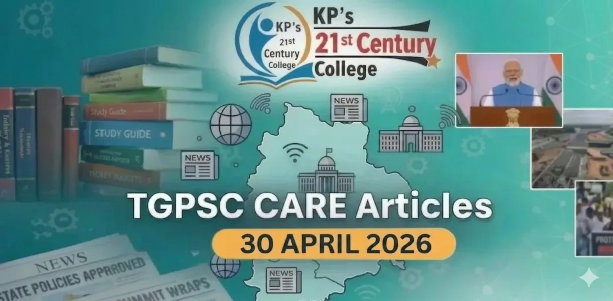 TGPSC Current Affairs 30 April 2026 covering Tummidihatti-Yellampalli link, PAI 2.0 rankings and Mekong mining by KPIAS Academy
