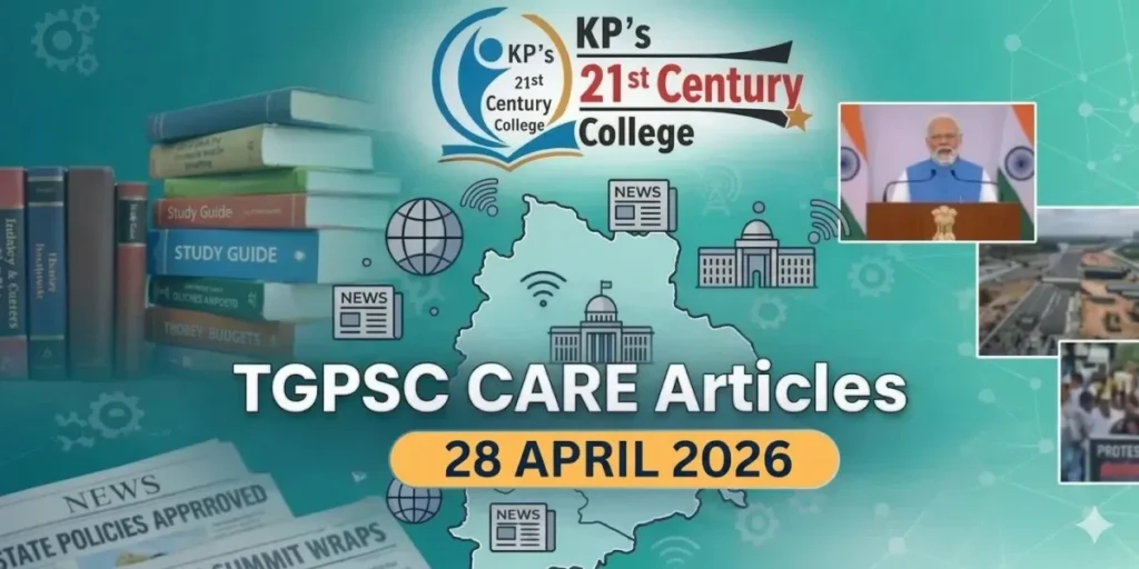 TGPSC current affairs 28 April 2026 including groundwater issue big cats summit and India New Zealand trade deal