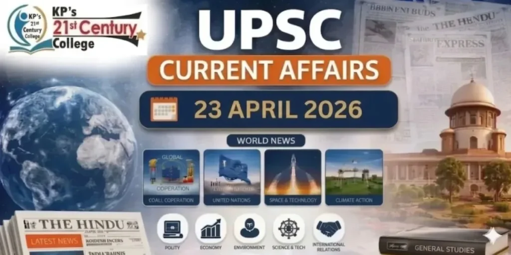 UPSC current affairs 23 April 2026 women panchayat ethanol aviation fuel