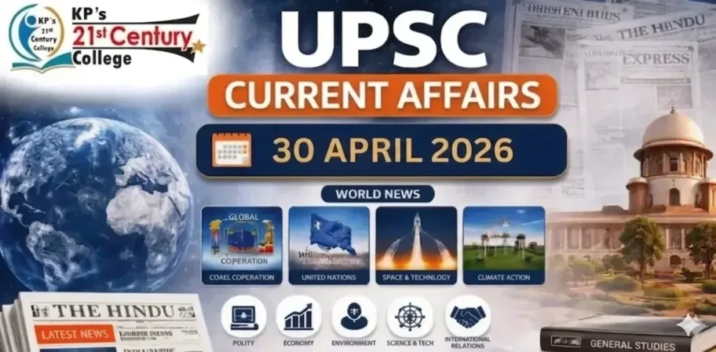 UPSC Current Affairs 30 April 2026 covering PAI 2.0 panchayat rankings and Mekong rare earth mining by KPIAS Academy