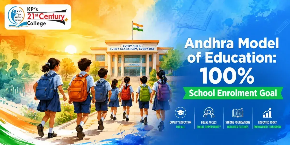 Andhra Model of Education 100% school enrolment goal Andhra Pradesh policy explained for APPSC by KPIAS Academy