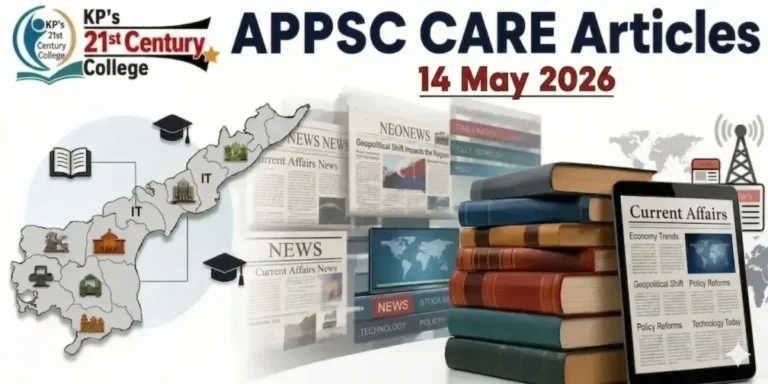 APPSC current affairs 14 May 2026 — Bharat Net Andhra Pradesh, IMD block level monsoon forecast and PM-SHRI scheme update by KPIAS Academy