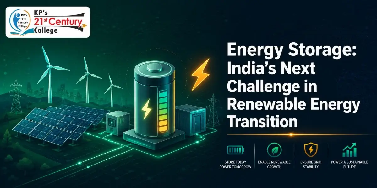 Energy storage India renewable energy transition challenge explained for UPSC 2026 by KPIAS Academy
