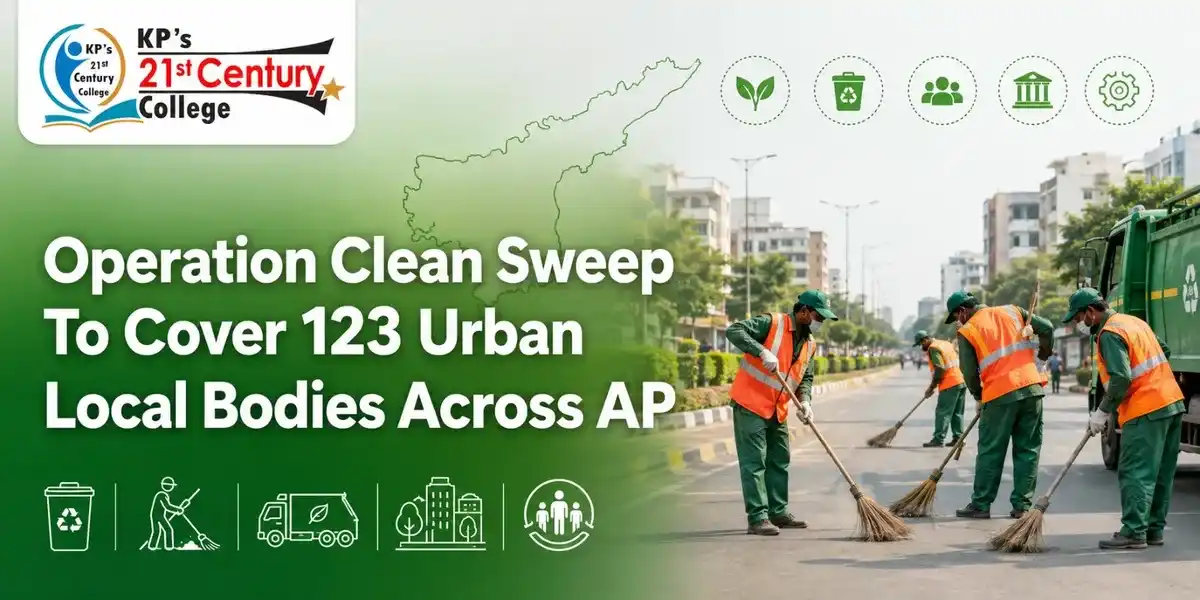 Operation Clean Sweep covering 123 Urban Local Bodies across Andhra Pradesh APPSC 2026