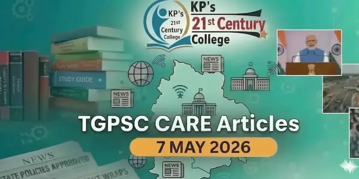 TGPSC Current Affairs May 7 2026