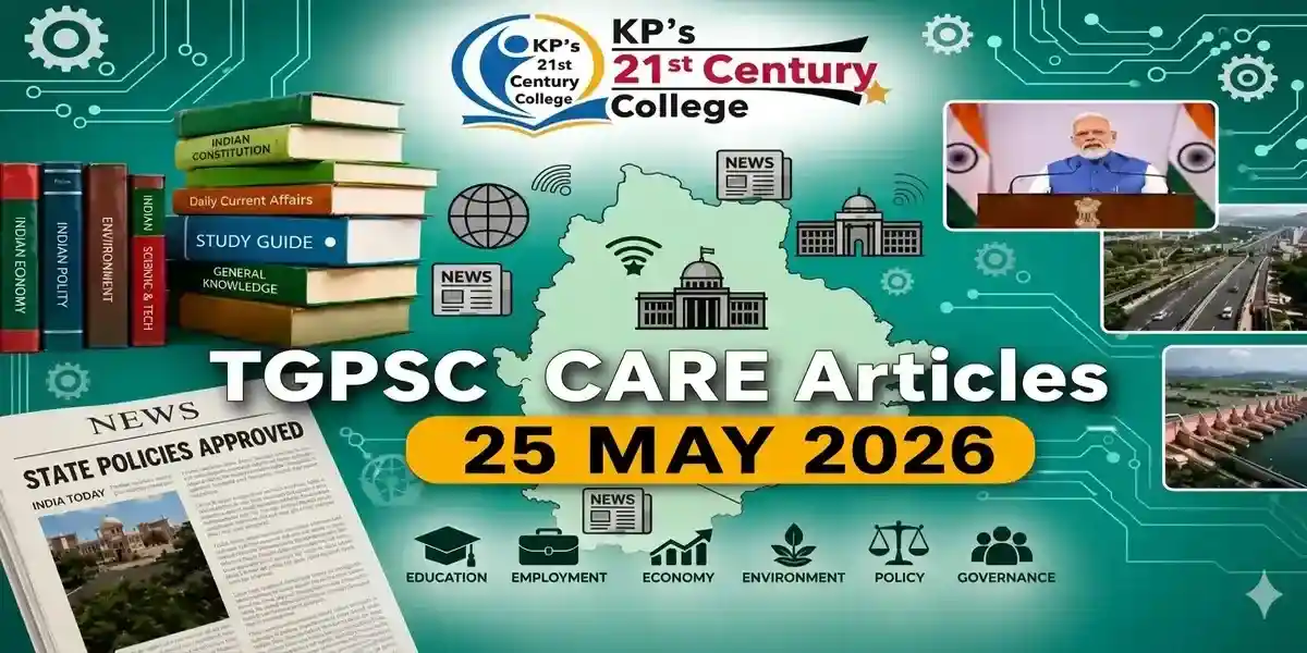 TGPSC Current Affairs 25 May 2026 — Telangana IMR 17, Online Gaming Rules 2026 and Neuro-Symbolic AI in Indian Education