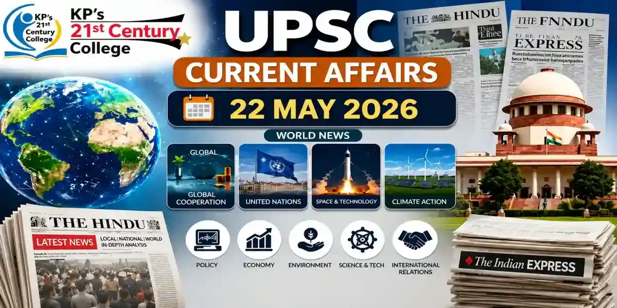 UPSC Current Affairs May 22 2026 — India federalism challenges and Punjab paddy dwarfing disease explained