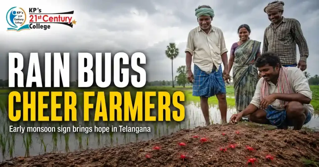 Early arrival of Arudra purugu rain bugs signals timely monsoon, cheering Telangana farmers – KPIAS Academy
