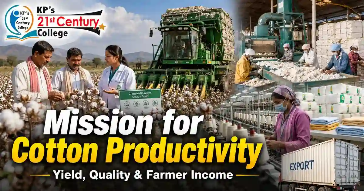 Mission for Cotton Productivity in India 2026 – KPIAS Academy UPSC Agriculture Current Affairs