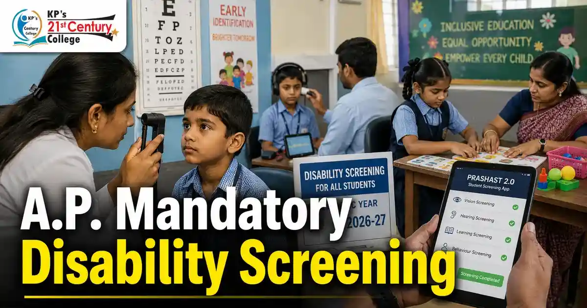Prashast 2.0 Disability Screening — Andhra Pradesh Inclusive Education | KPIAS Academy