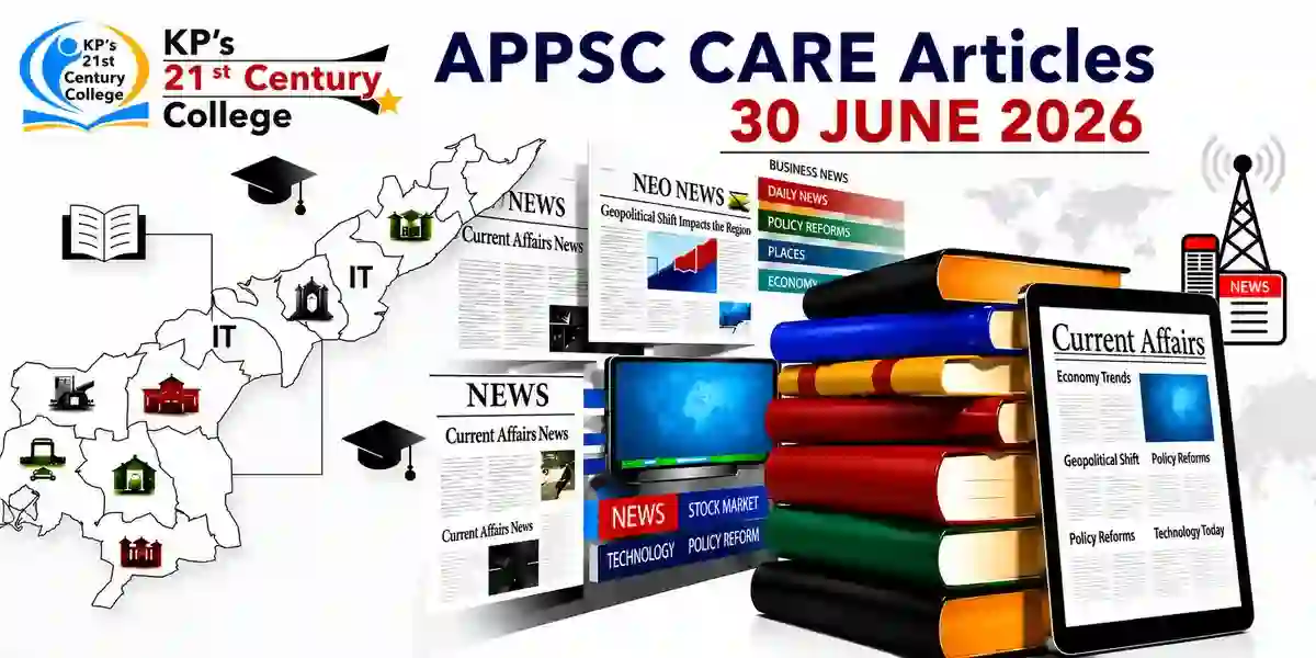 APPSC Current Affairs 30 June 2026 featuring today's important national and Andhra Pradesh developments