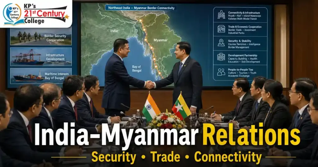 India Myanmar relations 2026 — Myanmar President's visit strengthens bilateral diplomatic ties — KPIAS Academy