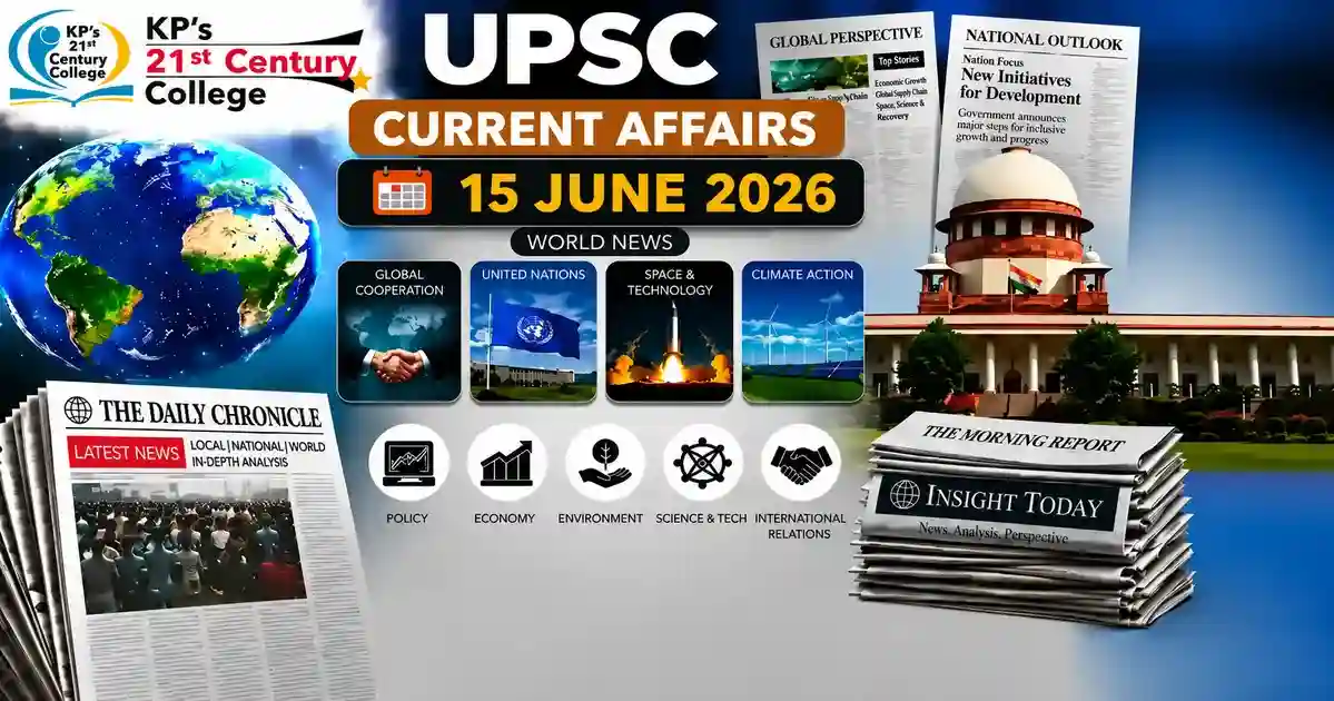 UPSC current affairs 15 June 2026 – Antyodaya welfare schemes and memory chip shortage India explained by KPIAS Academy