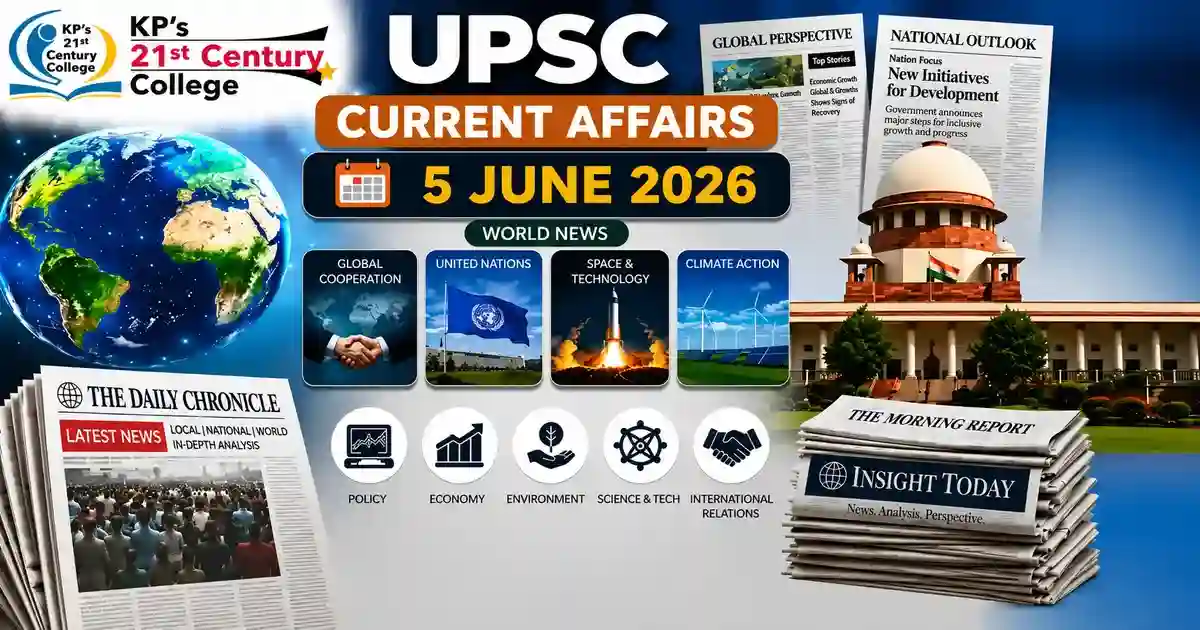UPSC current affairs 5 June 2026 — Great Nicobar national security ecology and India Myanmar bilateral relations — KPIAS Academy