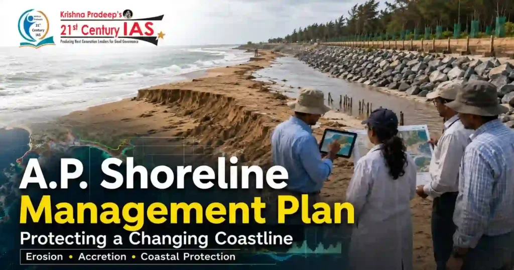 Andhra Pradesh Shoreline Management Plan highlighting coastal erosion and shoreline protection