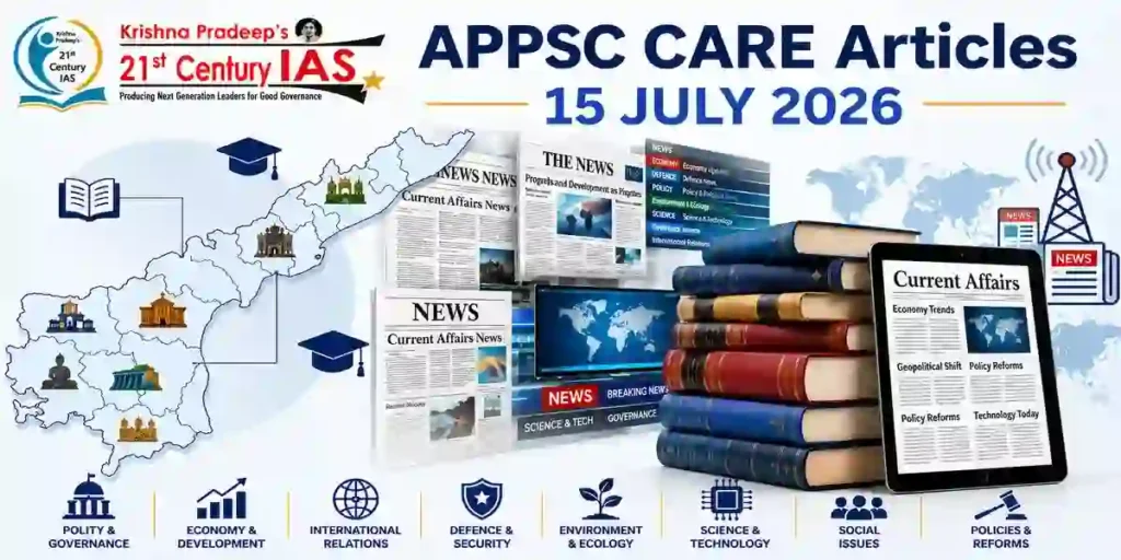 APPSC Current Affairs 15 July 2026 daily current affairs compilation by KPIAS Academy