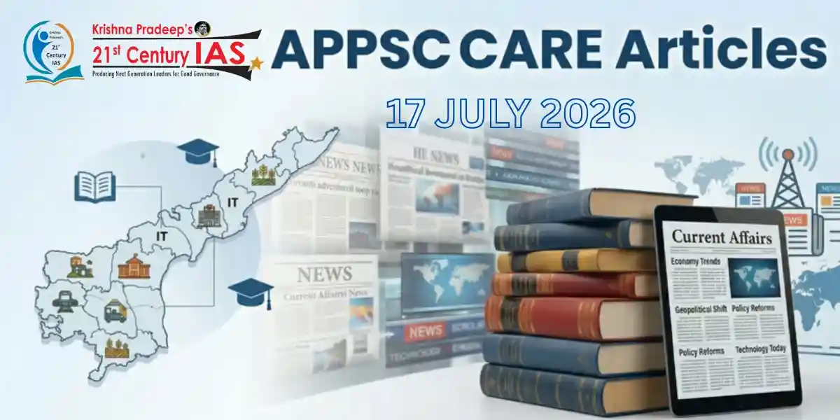 APPSC Current Affairs 17 July 2026 with today's important current affairs topics