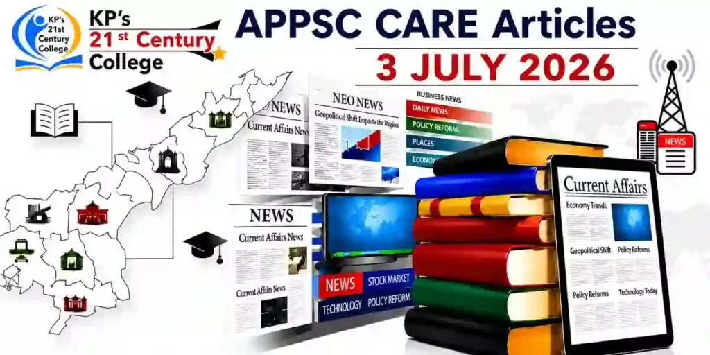 APPSC Current Affairs 3 July 2026 covering today's important current affairs