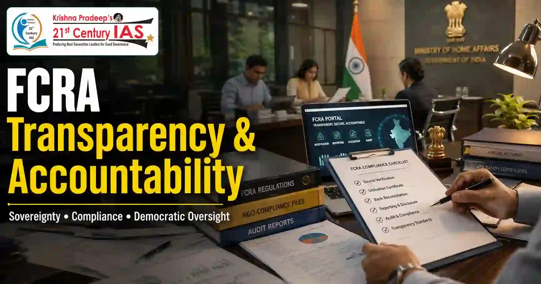 Foreign Contribution Regulation Act governing foreign funding transparency in India