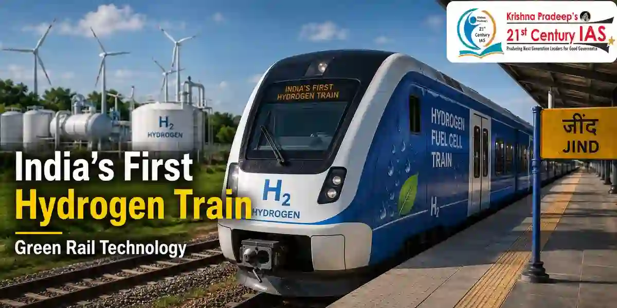 India Hydrogen Train showcasing green railway technology and hydrogen fuel cell propulsion
