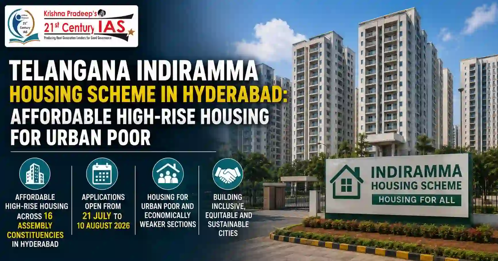 Indiramma Housing Scheme affordable high-rise housing in Hyderabad