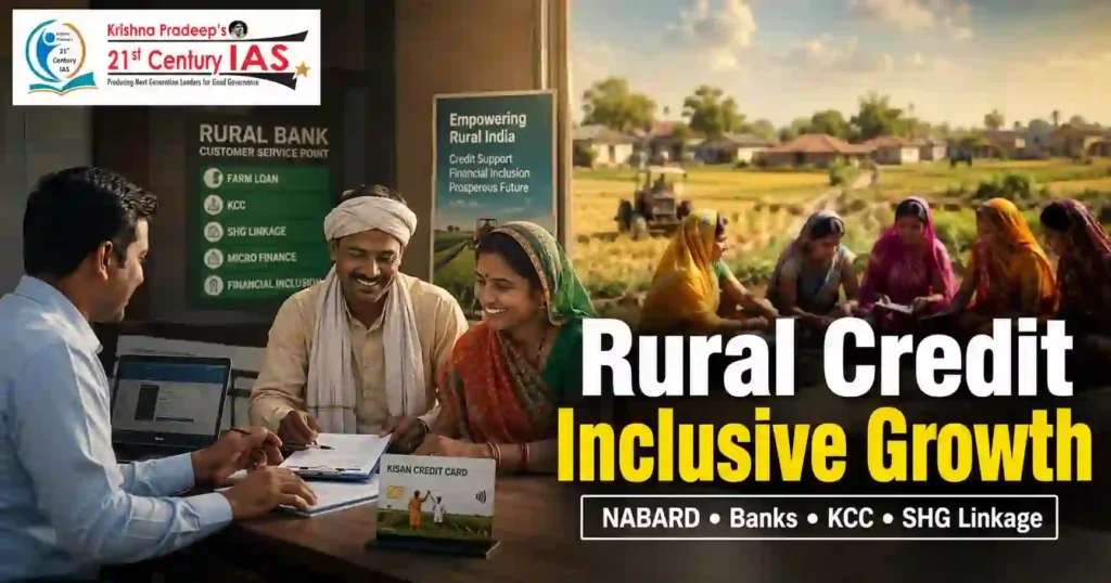 Rural Credit System in India supported by NABARD, KCC and cooperative banks