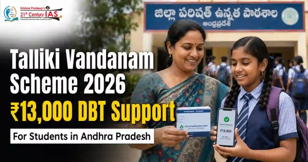Talliki Vandanam Scheme providing DBT support to students in Andhra Pradesh