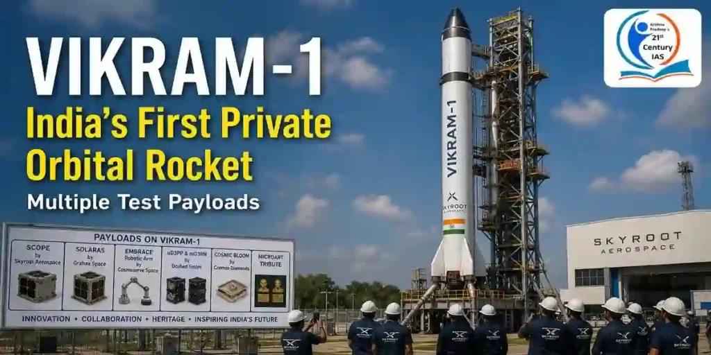 Vikram-1 Rocket carrying multiple technology demonstration payloads