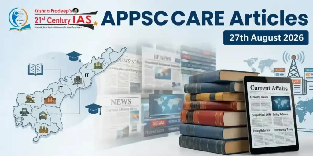 APPSC Current Affairs 27 August 2026 highlighting Veligonda Project and major national issues