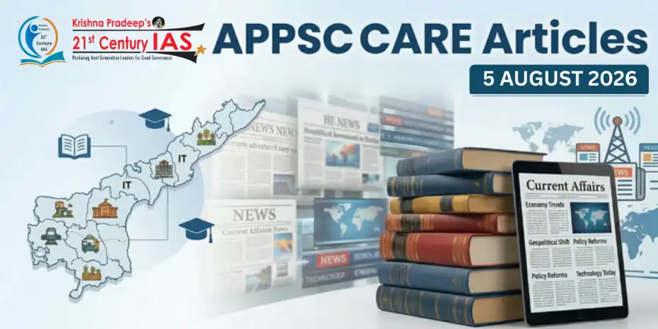 APPSC Current Affairs 5 August 2026 Daily Compilation