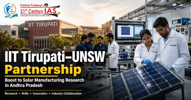 IIT Tirupati UNSW Partnership for solar manufacturing research
