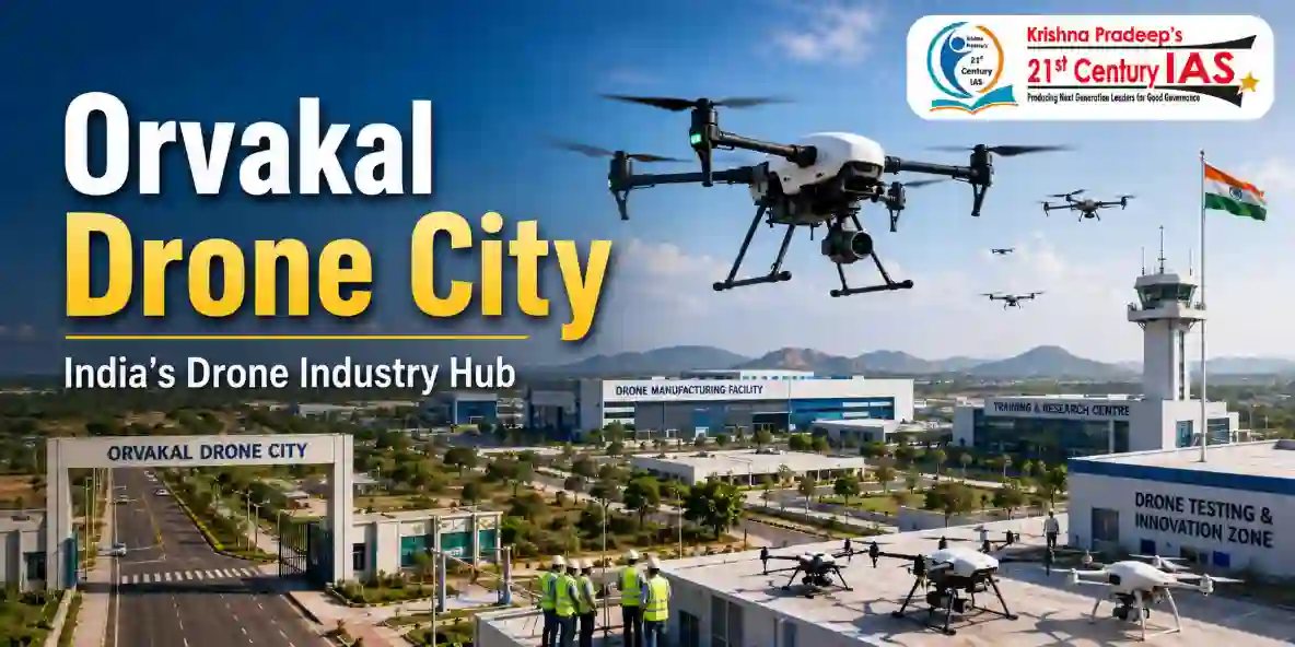 Orvakal Drone City with drone manufacturing, research and testing facilities in Andhra Pradesh