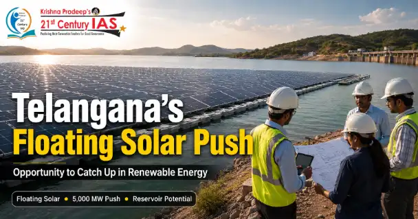 PM Surya Sarovar Yojana promoting floating solar projects in Telangana