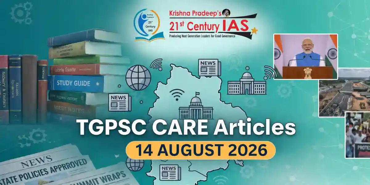 TGPSC Current Affairs 14 August 2026 featuring Mulkanoor inscription, energy transition and natural farming